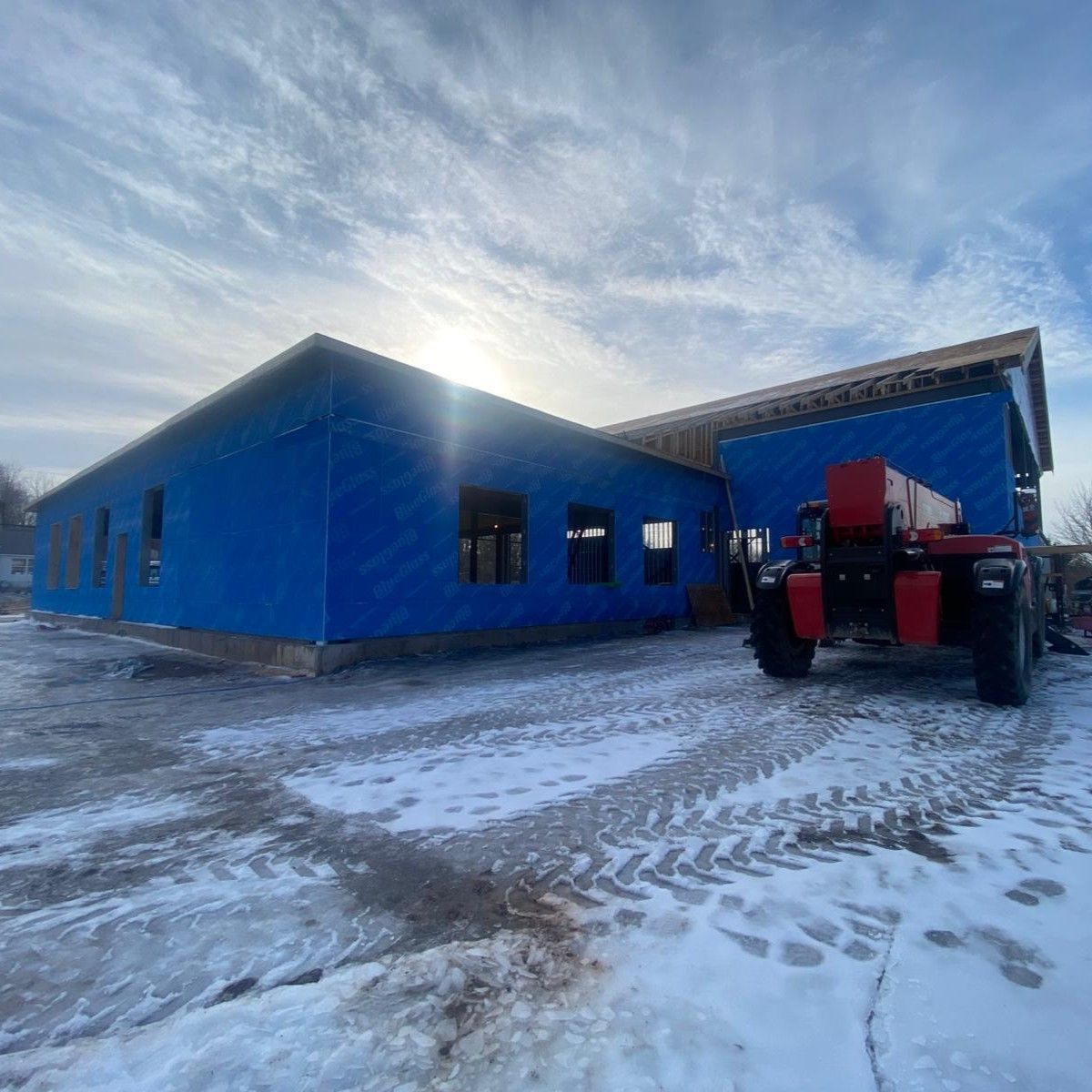 framing and sheeting installation