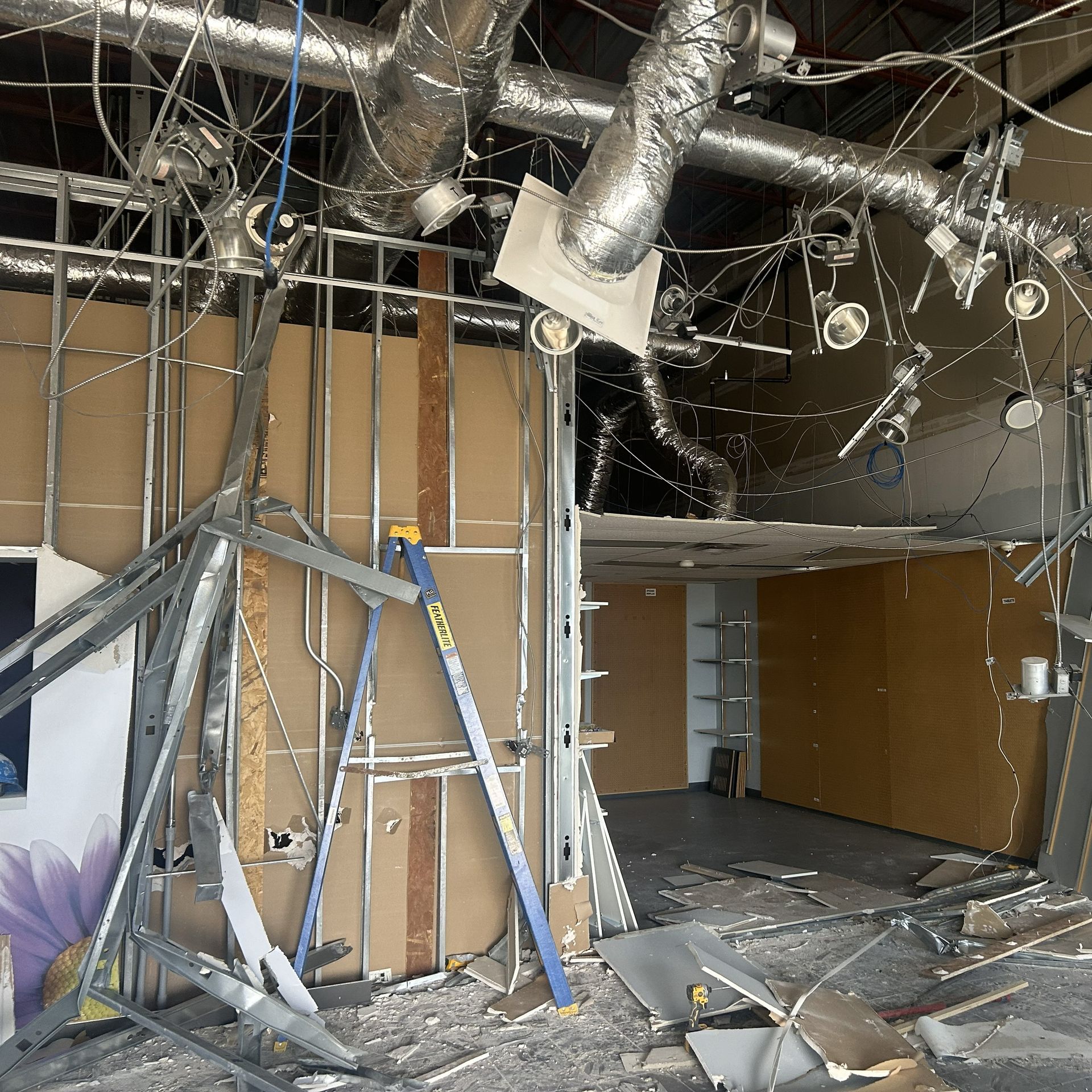 commercial demolition ceiling