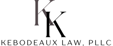 Logo for Kebodeaux Law, PLLC, featuring two overlapping letter 