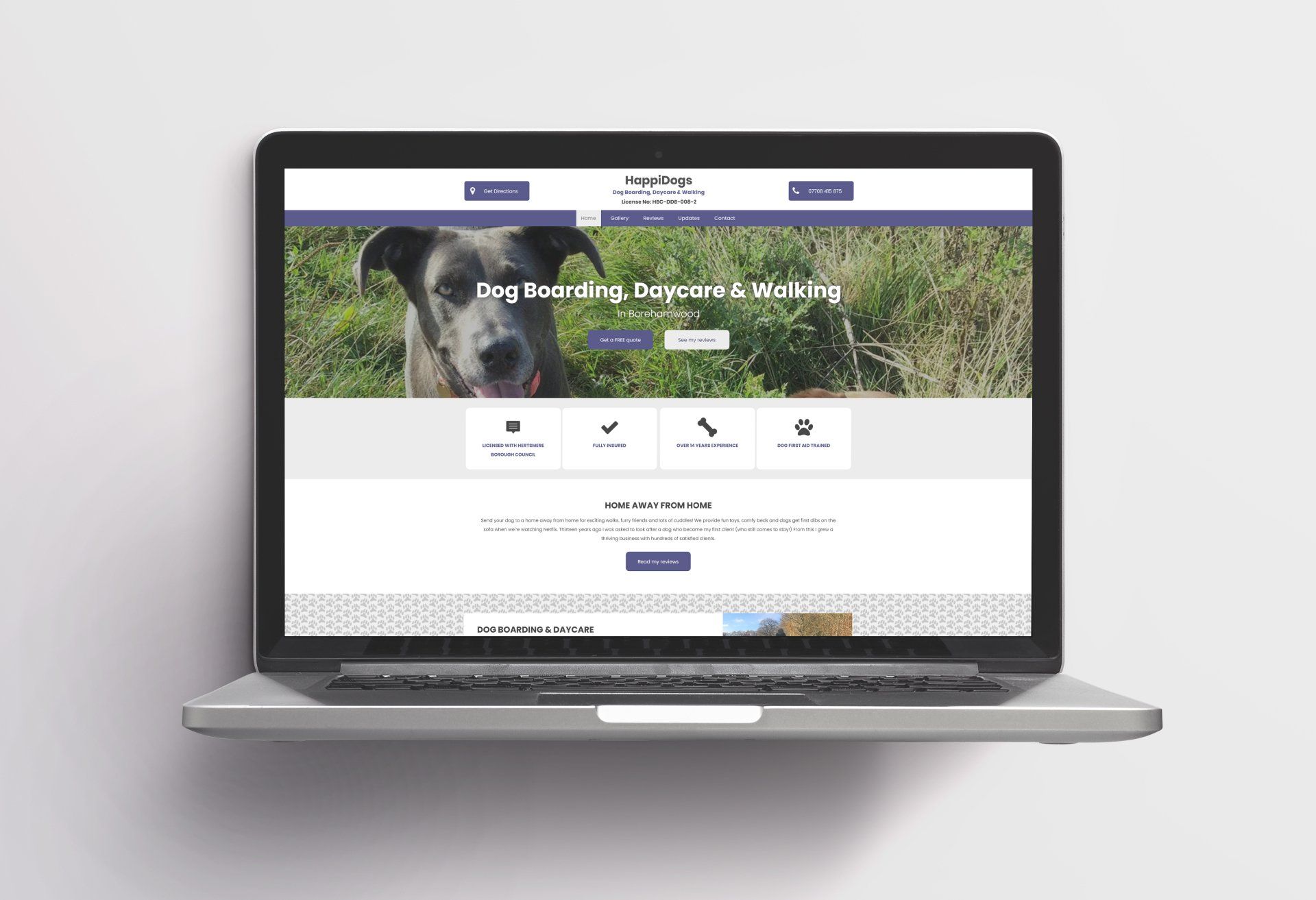 HappiDogs New Website Design