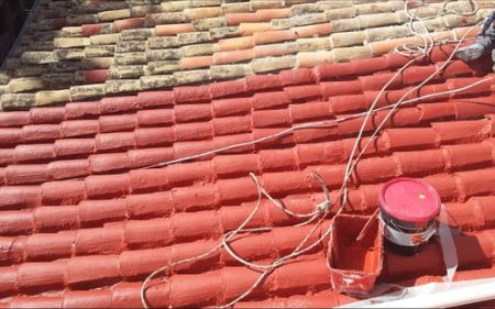 rehabilitación de tejado, retejido de tejas en chalet de Guadarrama, Madrid