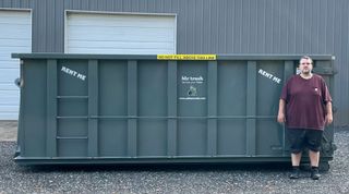 23-yard dumpster by Mr. Trash Dumpster Rentals: An expansive solution for efficient waste disposal in Spartanburg, SC, and surrounding areas.