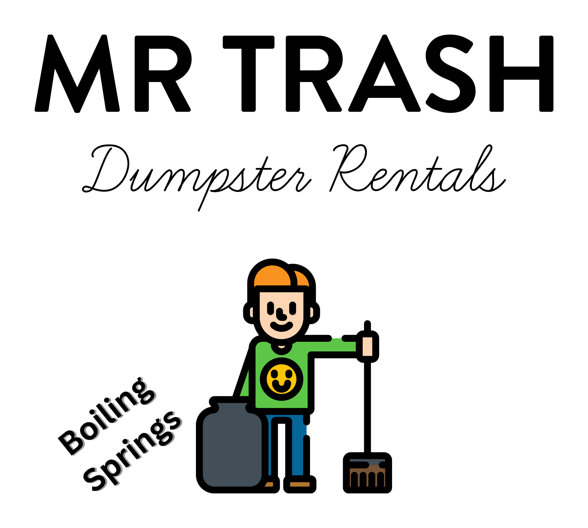 Mr. Trash Dumpster Rentals' logo: Representing our commitment to reliable and exceptional dumpster rentals in Spartanburg, SC, and beyond.