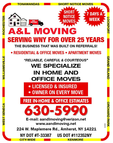 A&L Moving: local moving, moving company