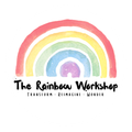The logo for the rainbow workshop has a rainbow on it