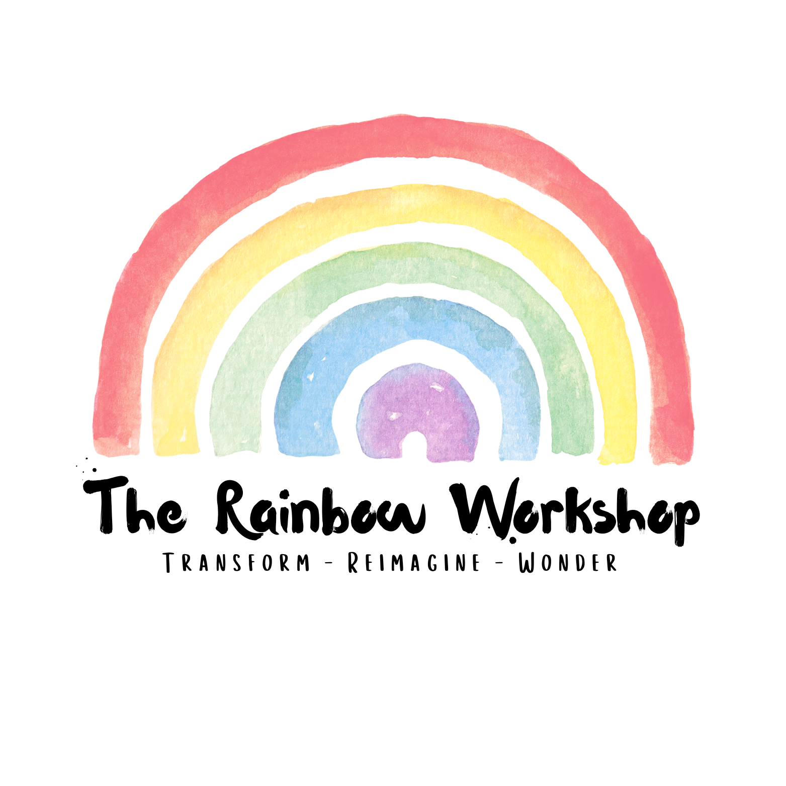 The logo for the rainbow workshop has a rainbow on it