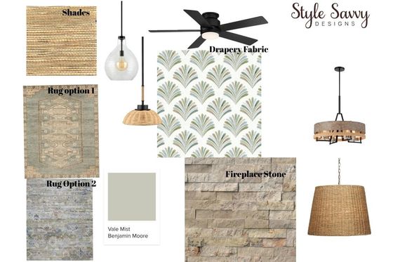 Custom mood board created by Style Savvy Designs at Style Savvy Designs near Warrenton, VA