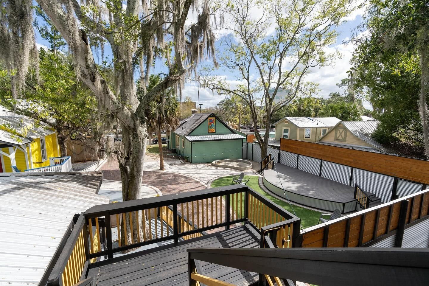 The Depot Village house and grounds in downtown Gainesville