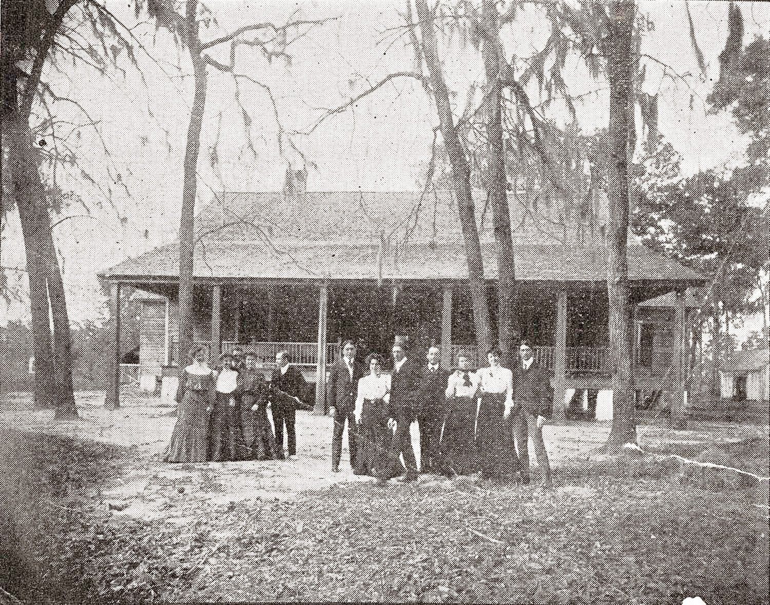 The historic Depot Village house in downtown Gainesville