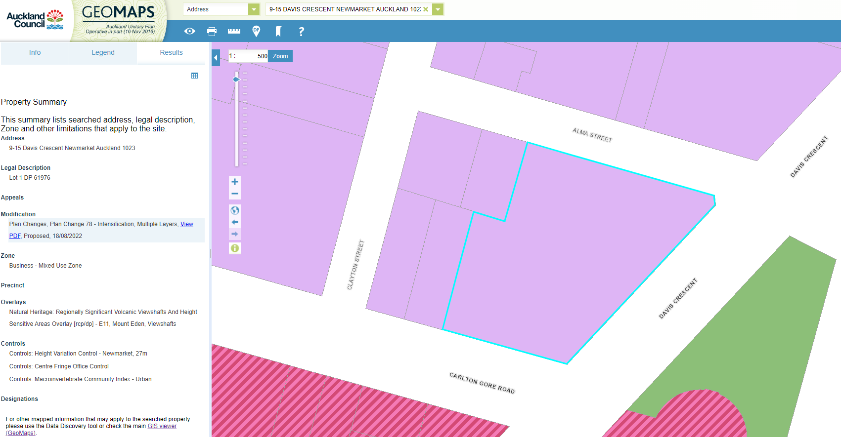 Auckland Council Zoning Map