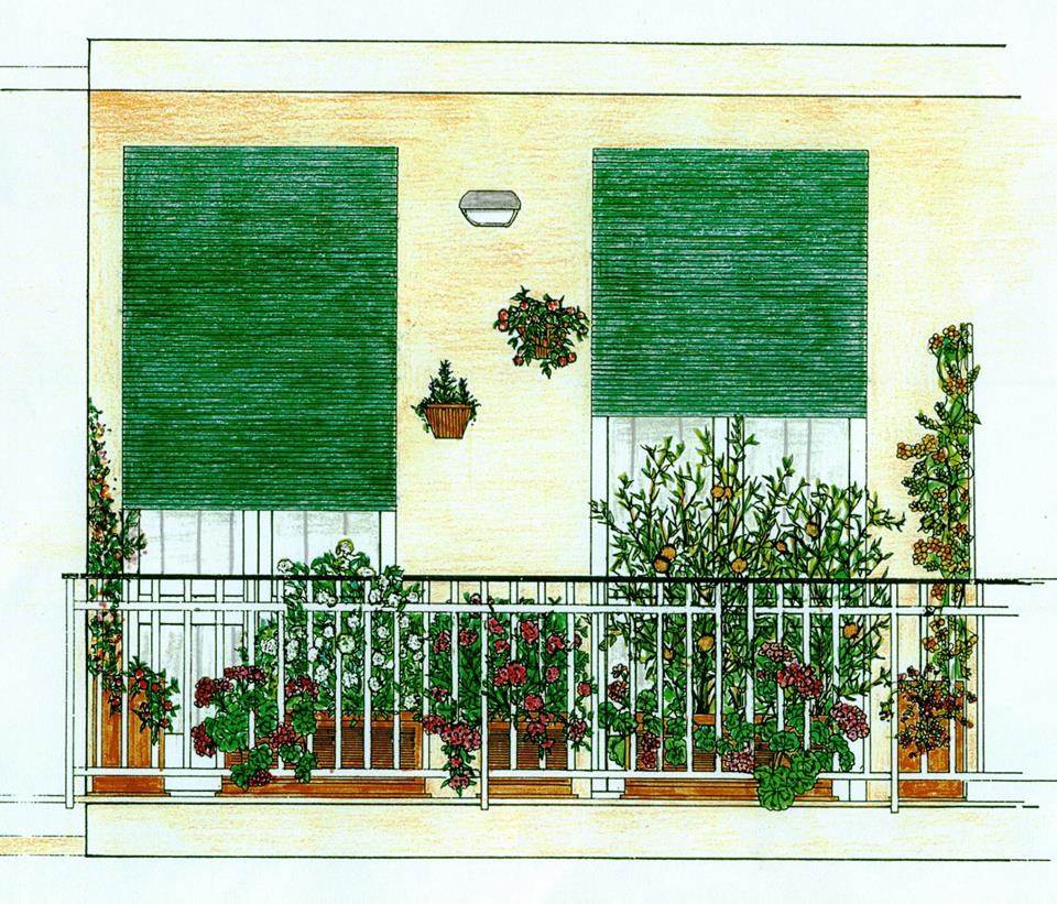 progetto di esterni di una villa