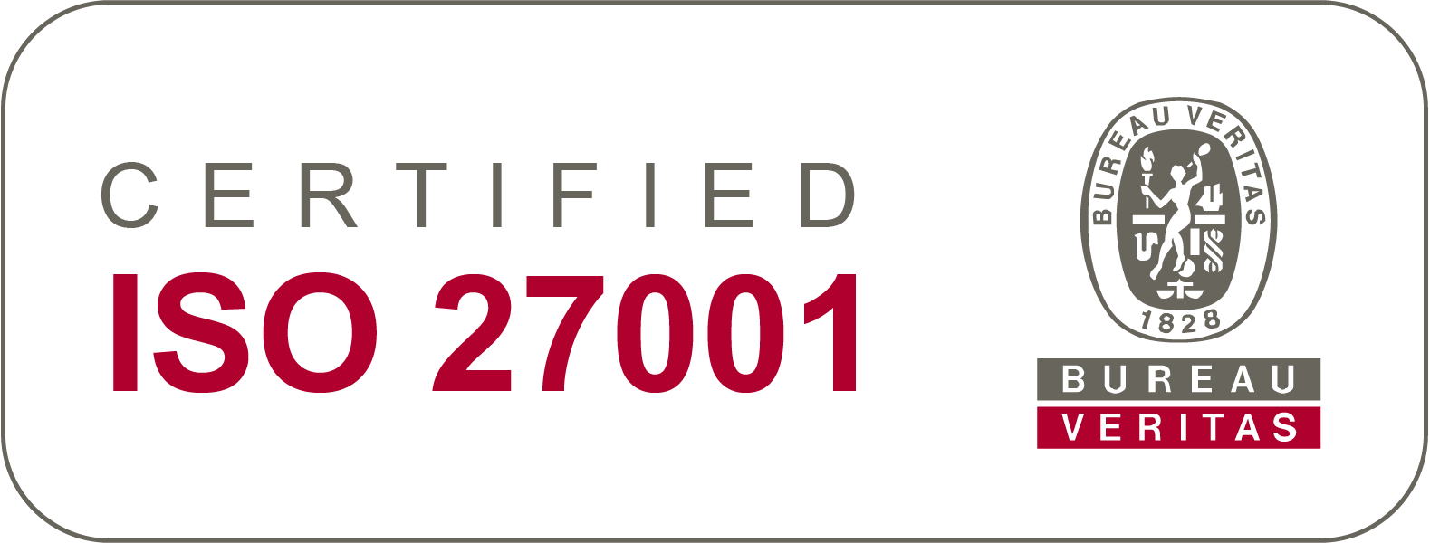 Selo de empresa certificada na ISO 27001