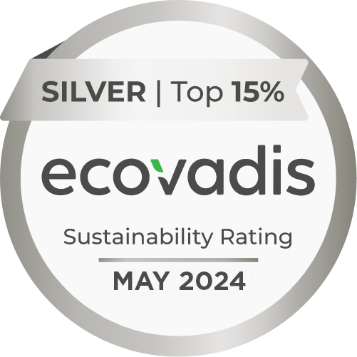 um distintivo de bronze para a classificação de sustentabilidade ecovadis 2023