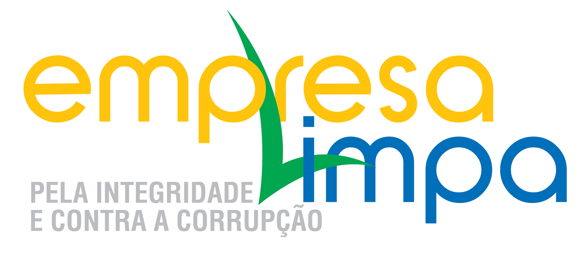 a logo for empresa limpa  de integridade e contra a corrupcao