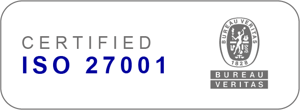 Selo de empresa certificada na ISO 27001