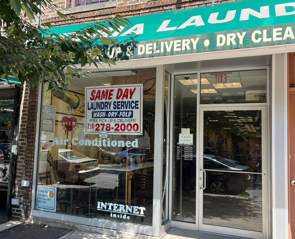 Laundry Shop Banner — Astoria, NY — Astoria Laundry & Cleaners