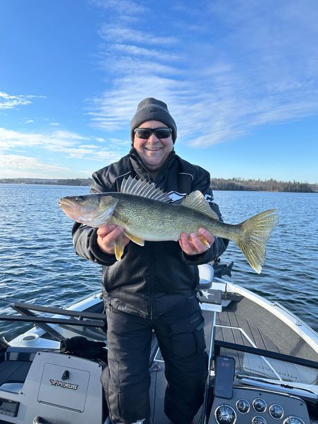 walleye fishing Leech Lake MN