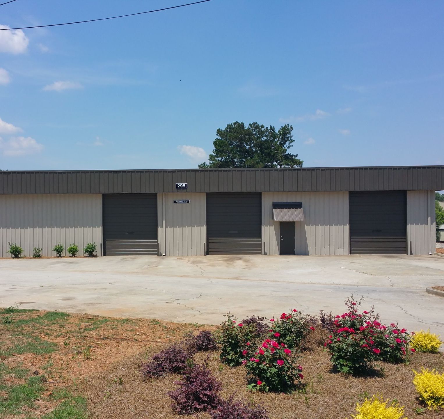 Brown apartment building