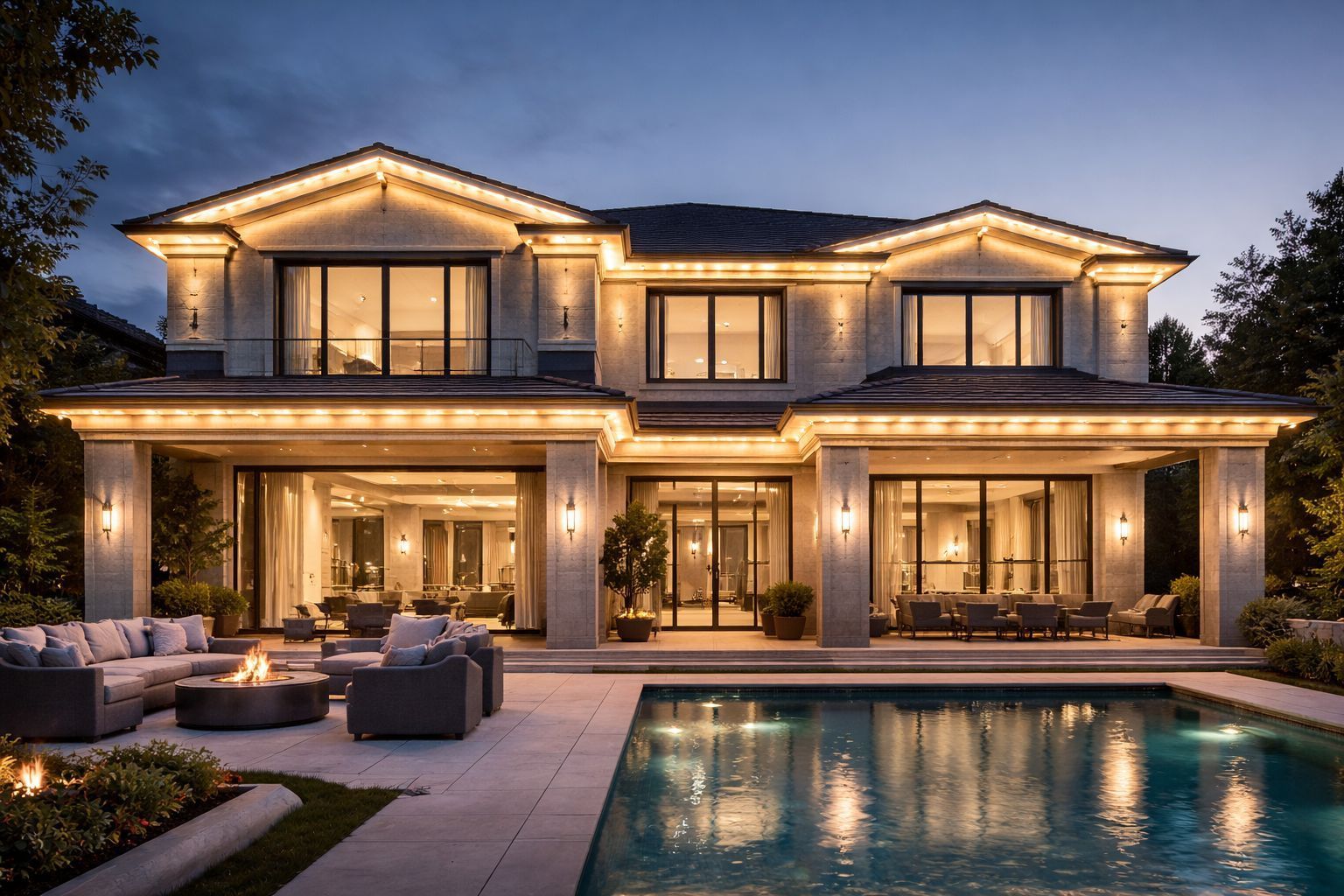 Permanent lighting installation