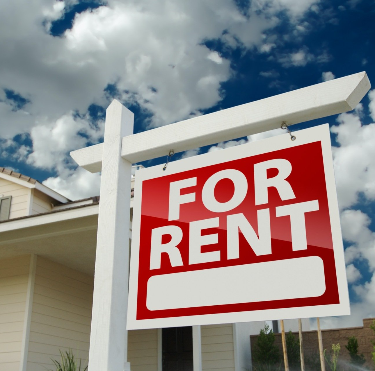 for rent sign and link to homes for rent page