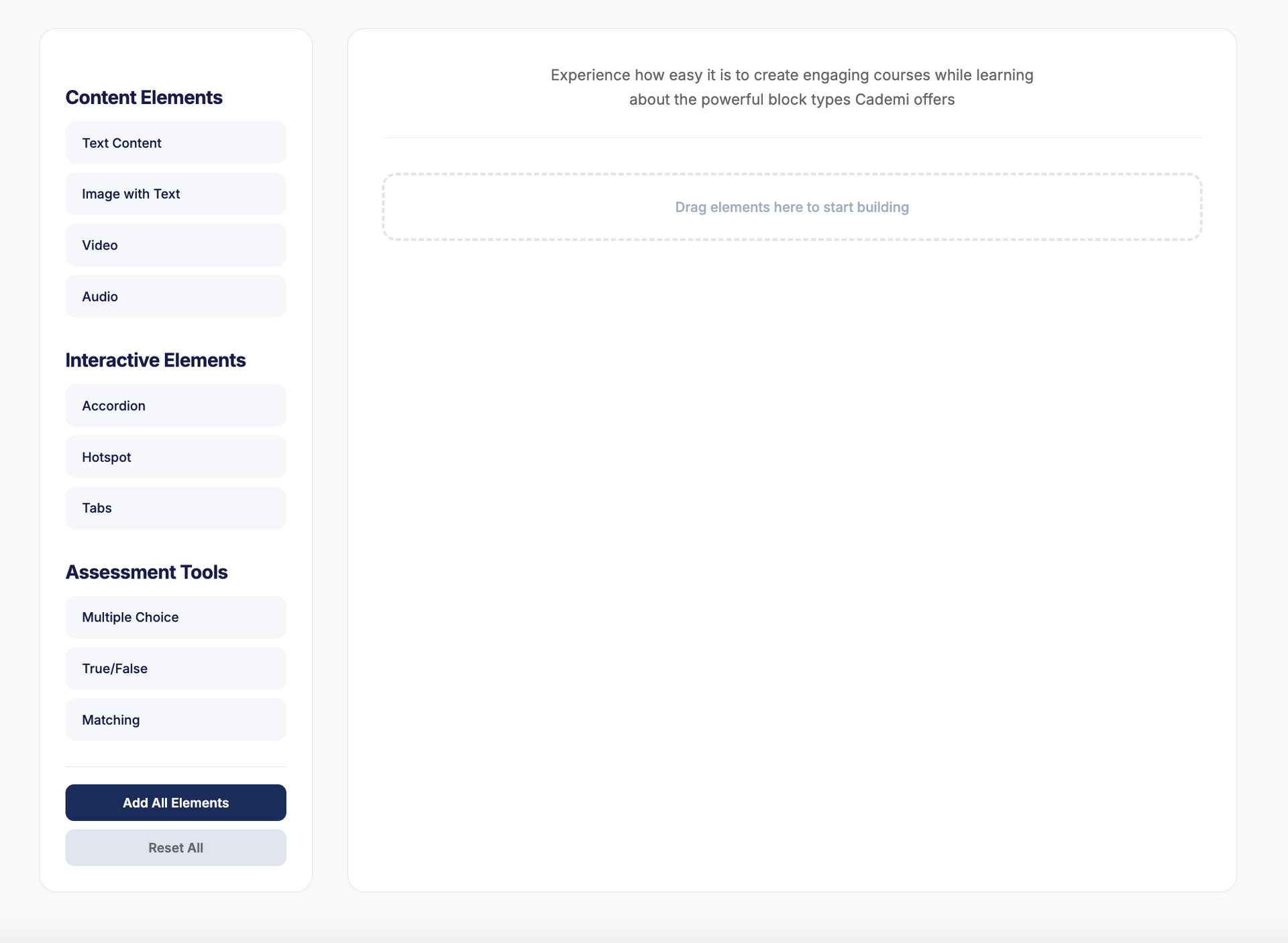 A screenshot of a website with a few buttons on it.