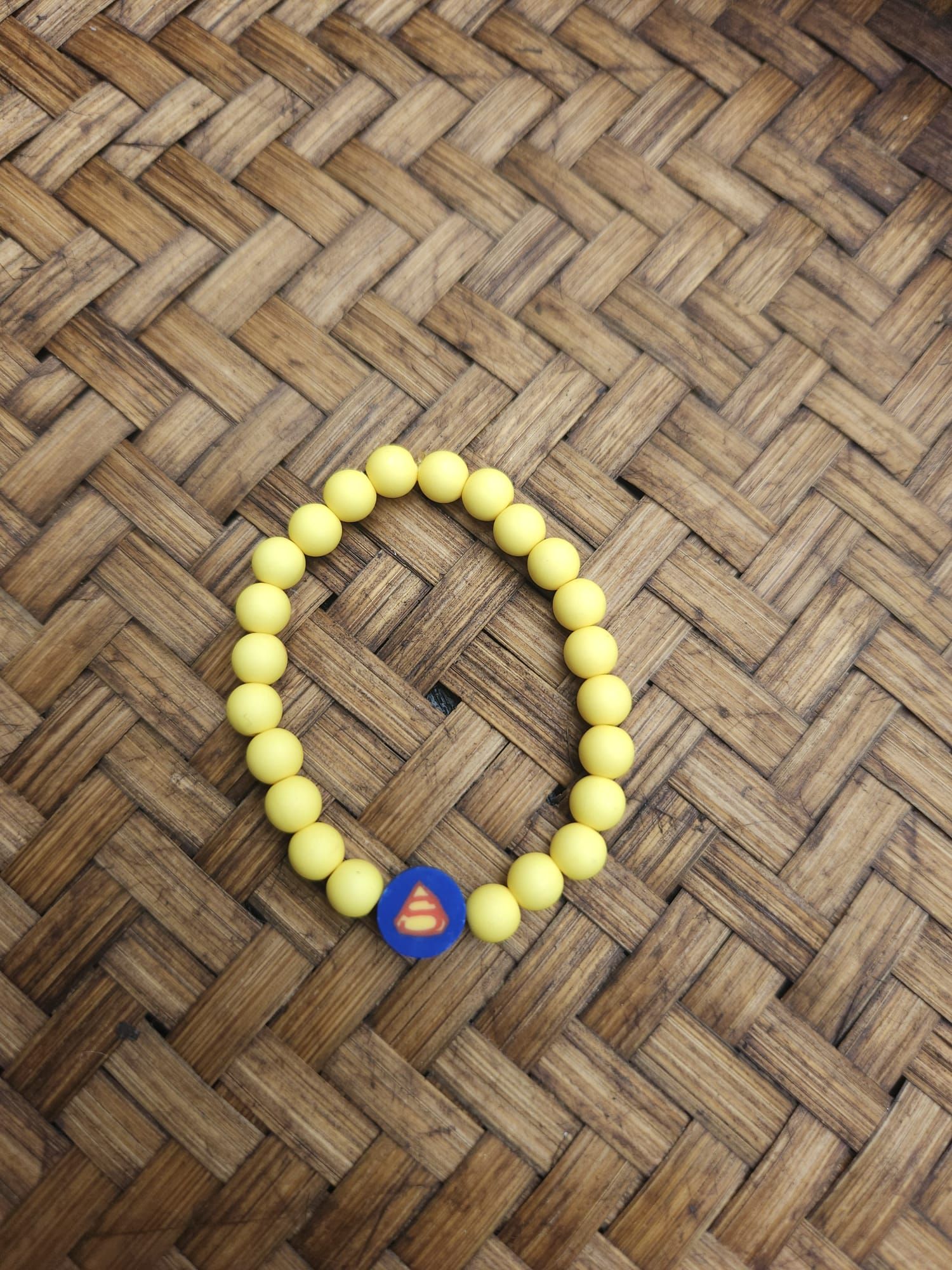 kinderarmbandje geel Superman