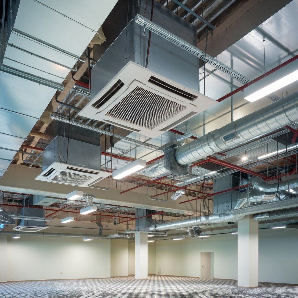 Professional furnace installation San Antonio TX service with technician connecting ductwork