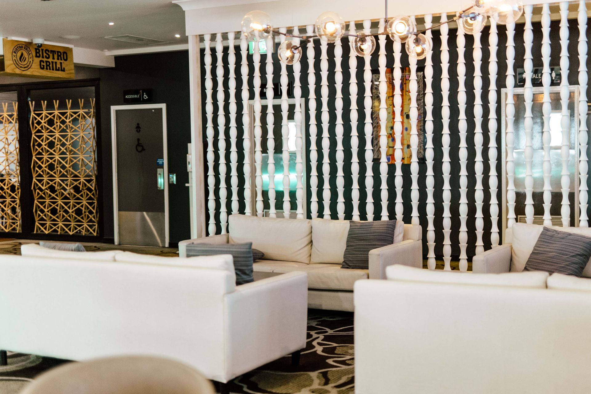 A room with several lounges