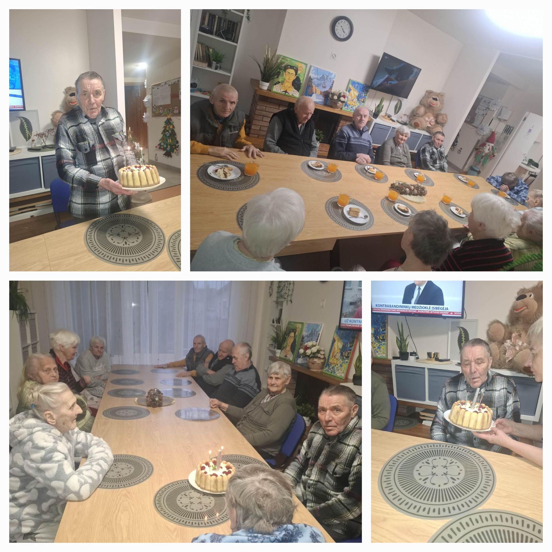 Slaugos namų Eimanta gyventojų asmeninių ir valstybinių švenčių minėjimas