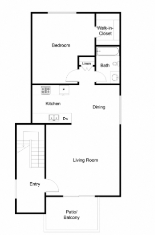 1 Bedroom Floor Plan