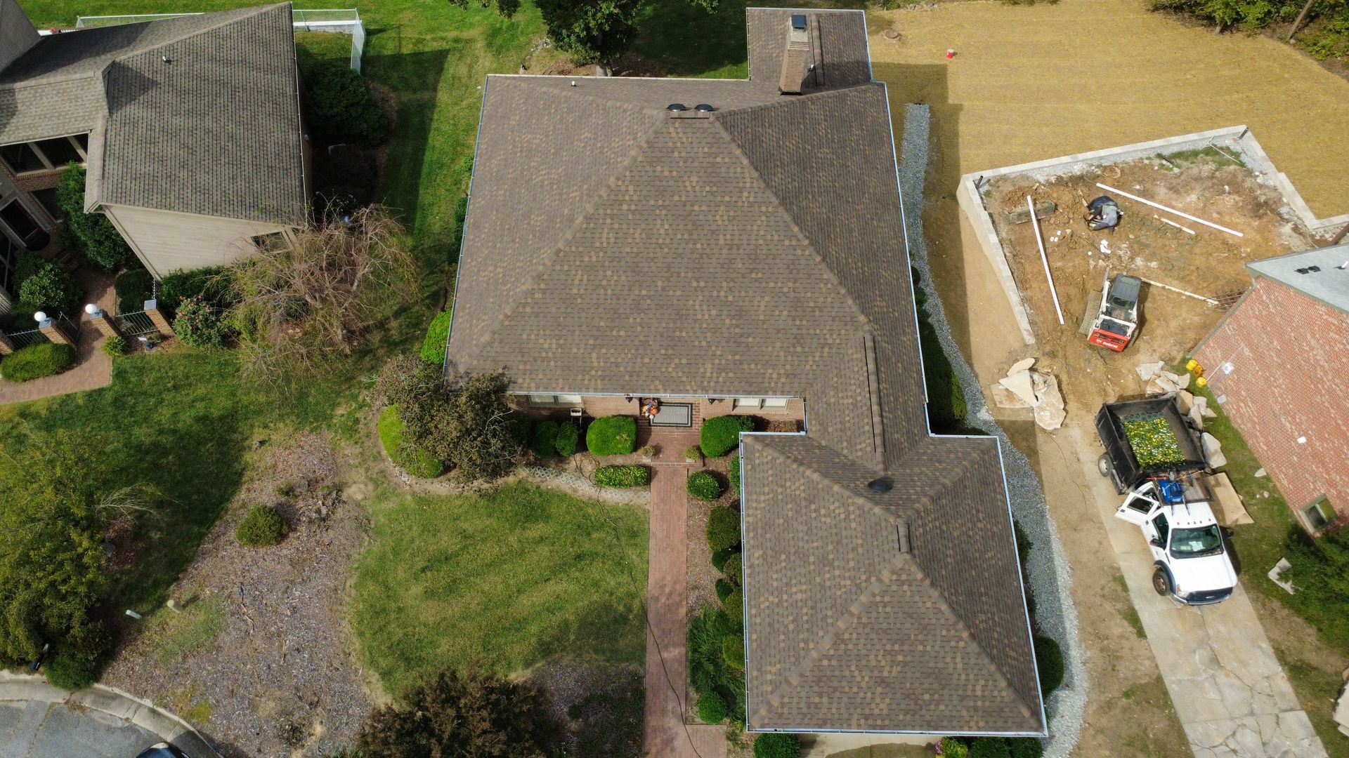 Beautiful home in winston salem north carolina completed by escalade roofing roof is atlas brownwood. 