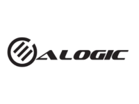 a black and white logo for a logic company on a white background .