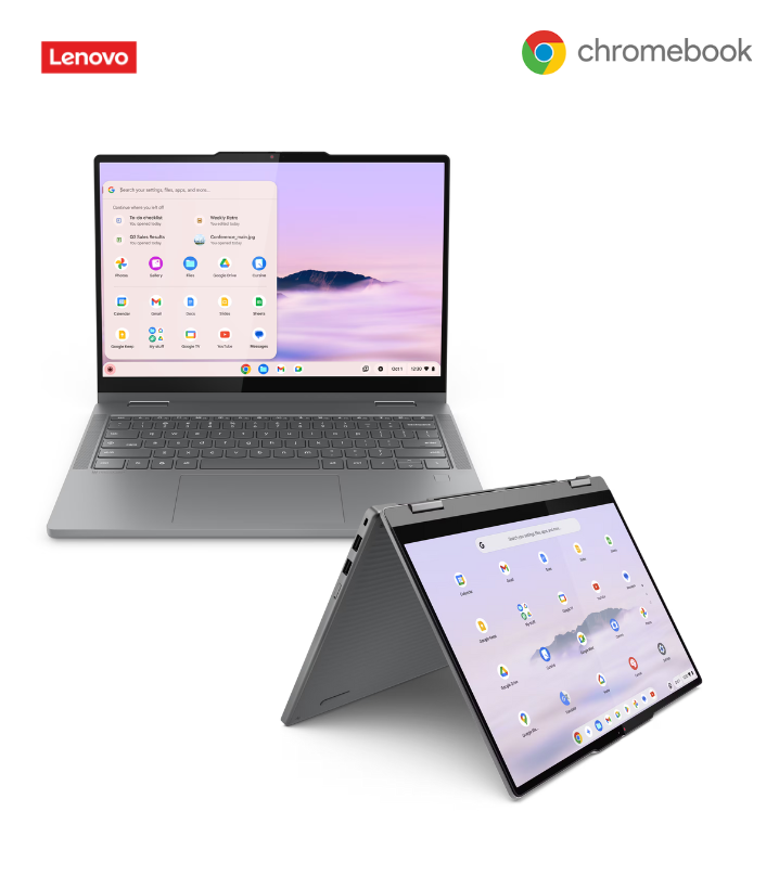 a blue and purple icon of a molecule on a white background .