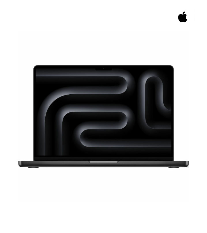 an apple macbook pro laptop is sitting on a white surface .