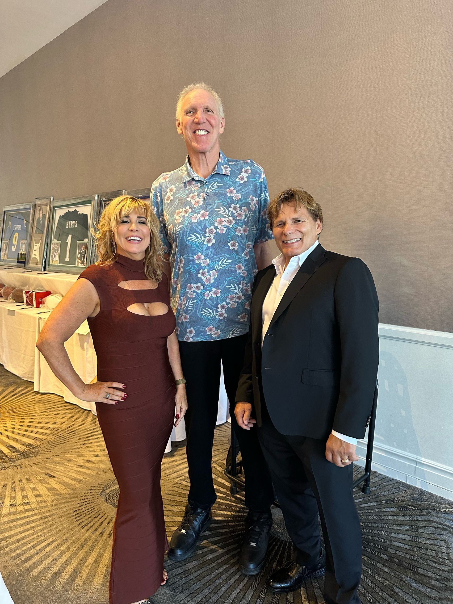 Mike and Barbara Ross attended the LA sports event.