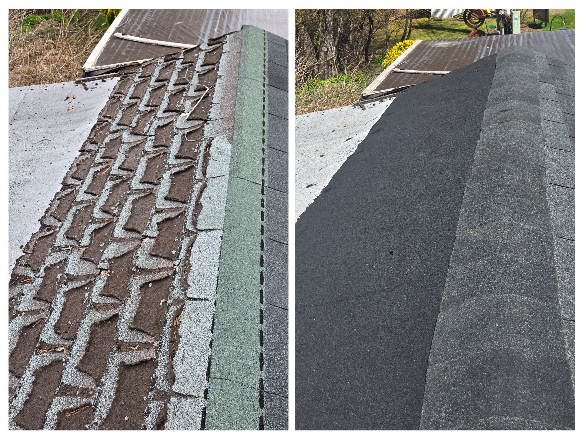 Rolled Asphalt Roof Install in Plaistow New Hampshire