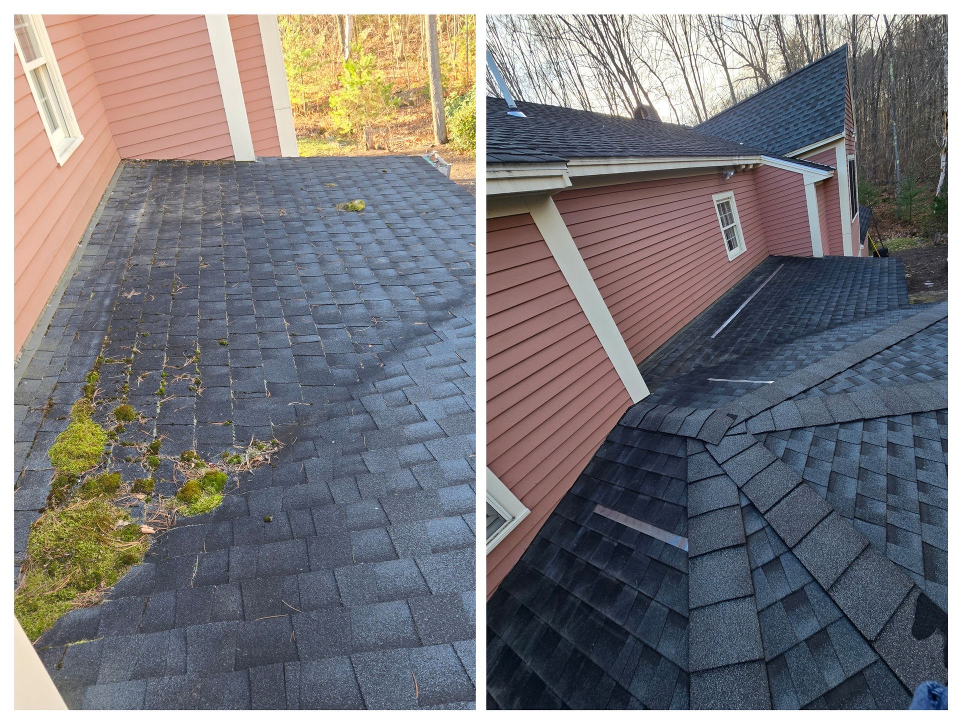 Zinc Strip Install and Moss Removal in Concord New Hampshire