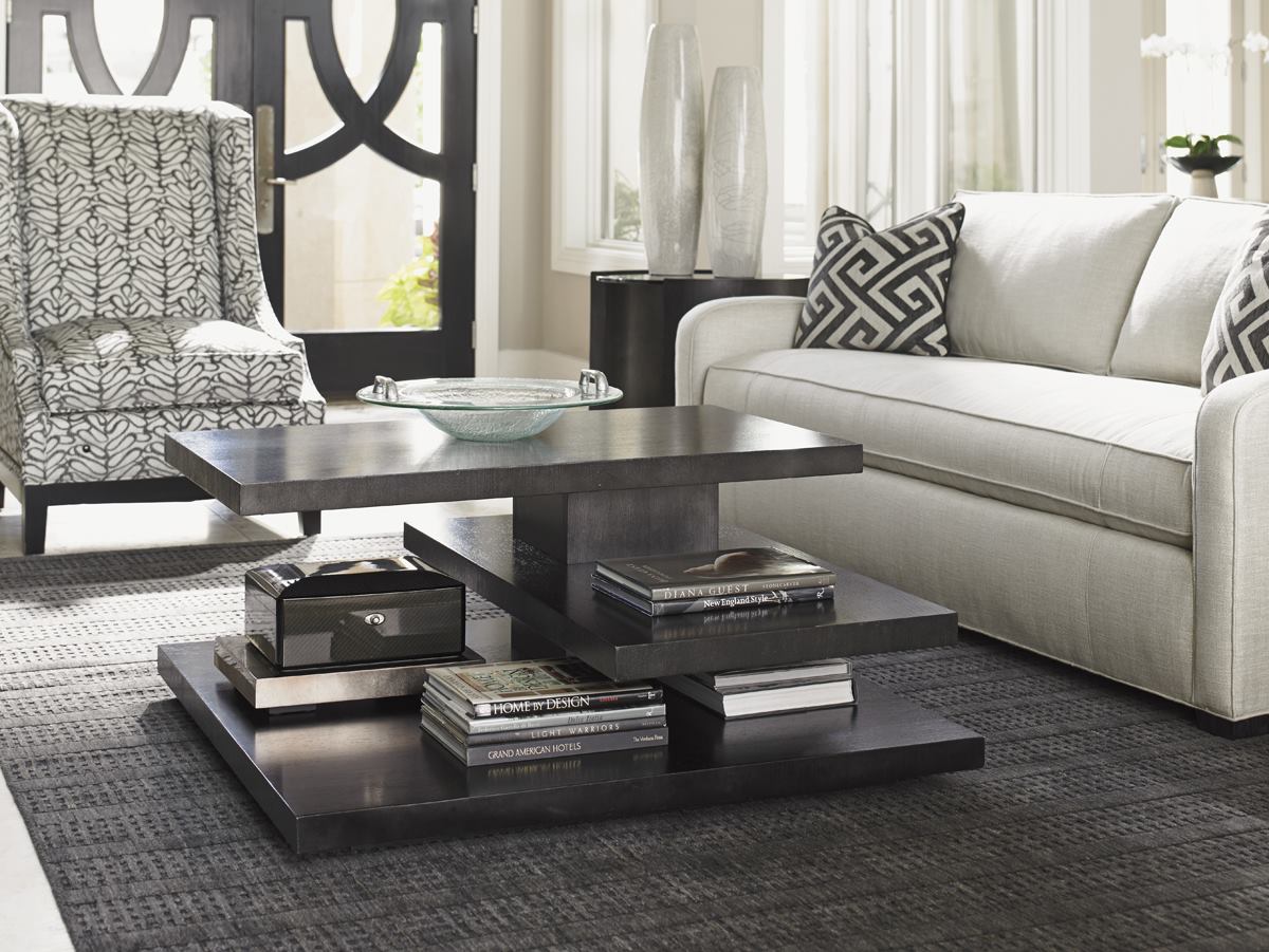Multitiered Coffee Table in Modern Living Room