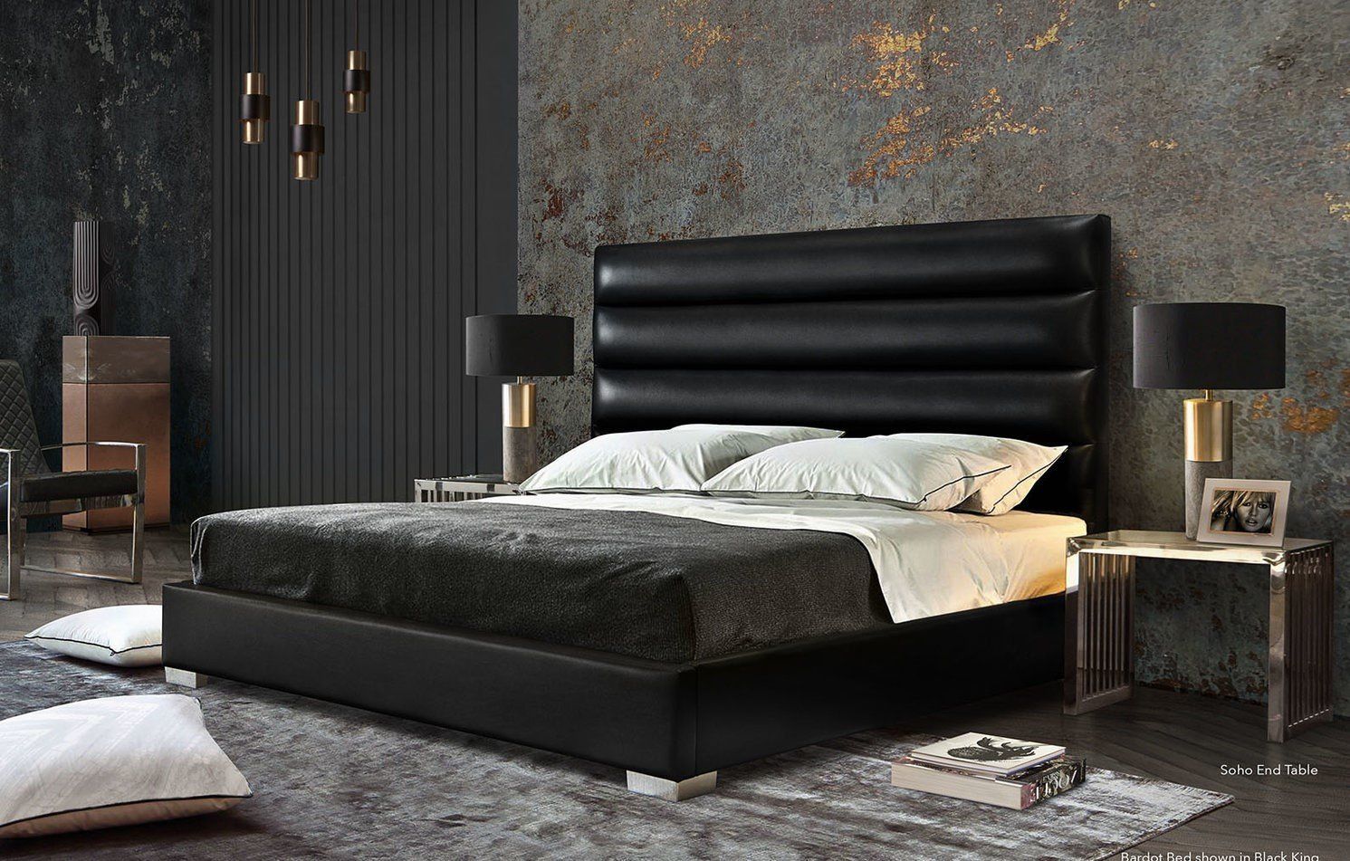 black Bardot bed