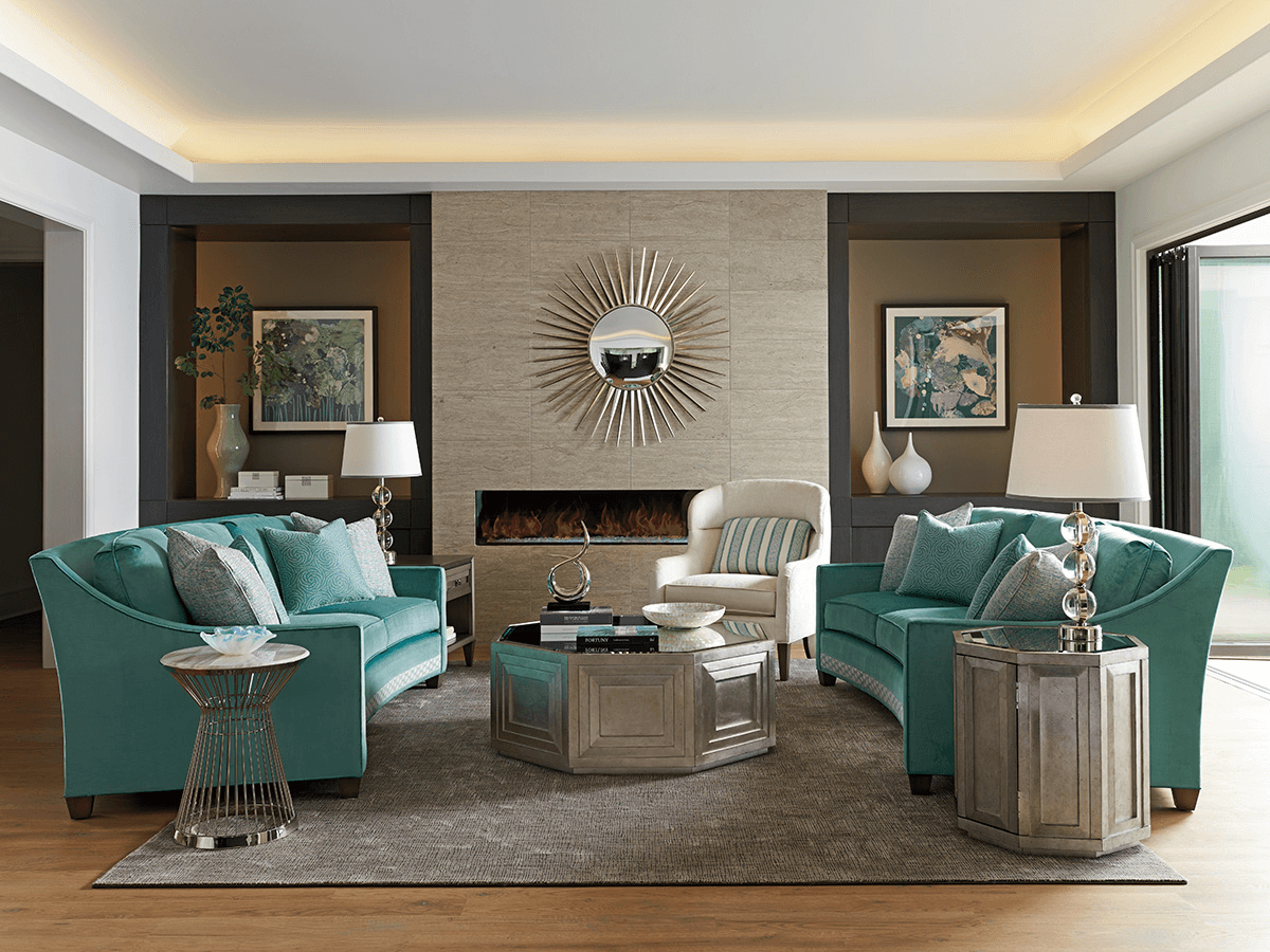 Large Sitting Area Featuring Area Rug