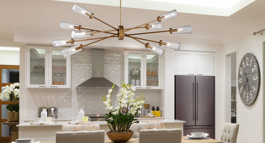 Modern Chandelier in Local Laredo, TX Dining Room