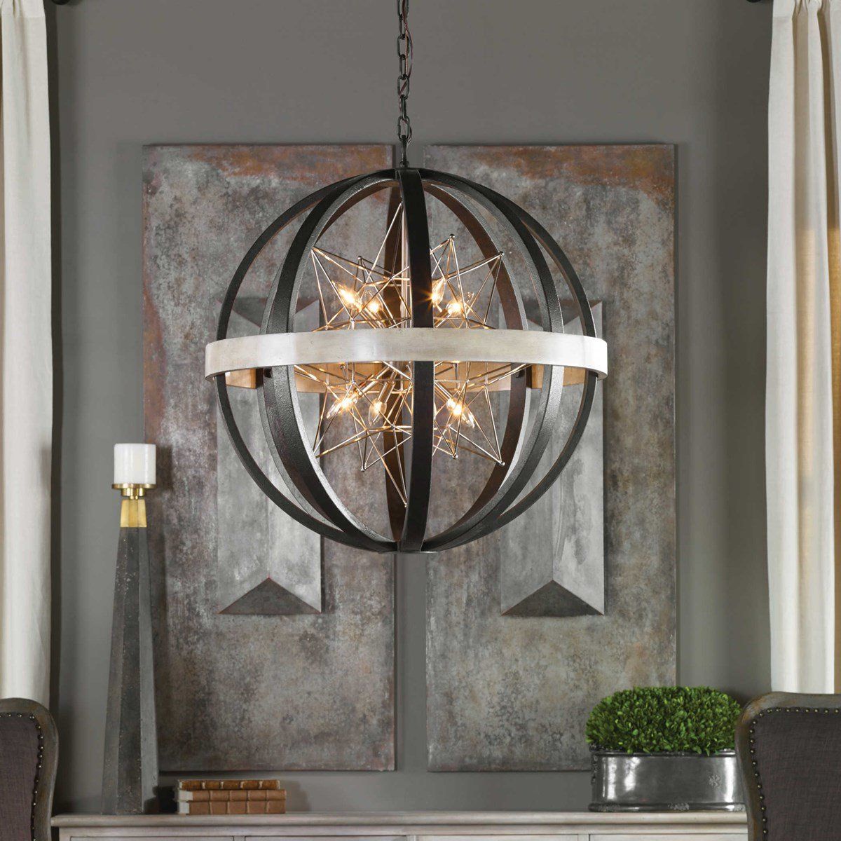 Circular Chandelier in Laredo, TX Home