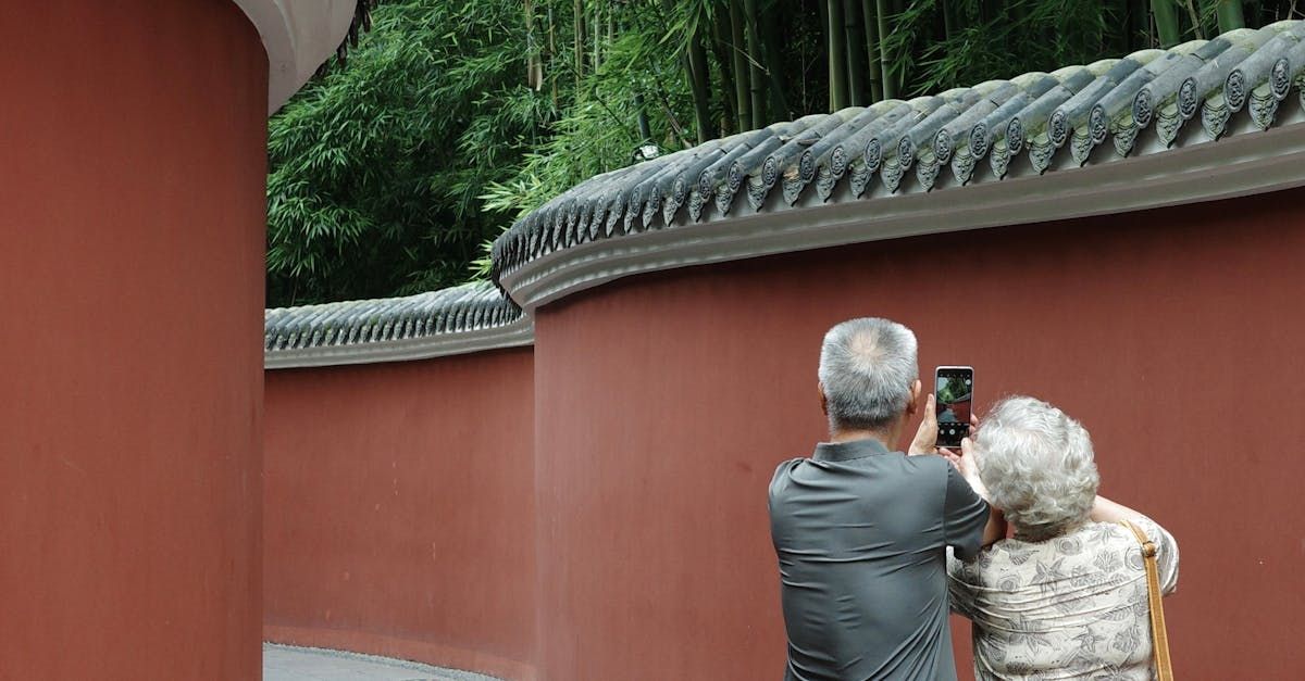 Couple taking photo together