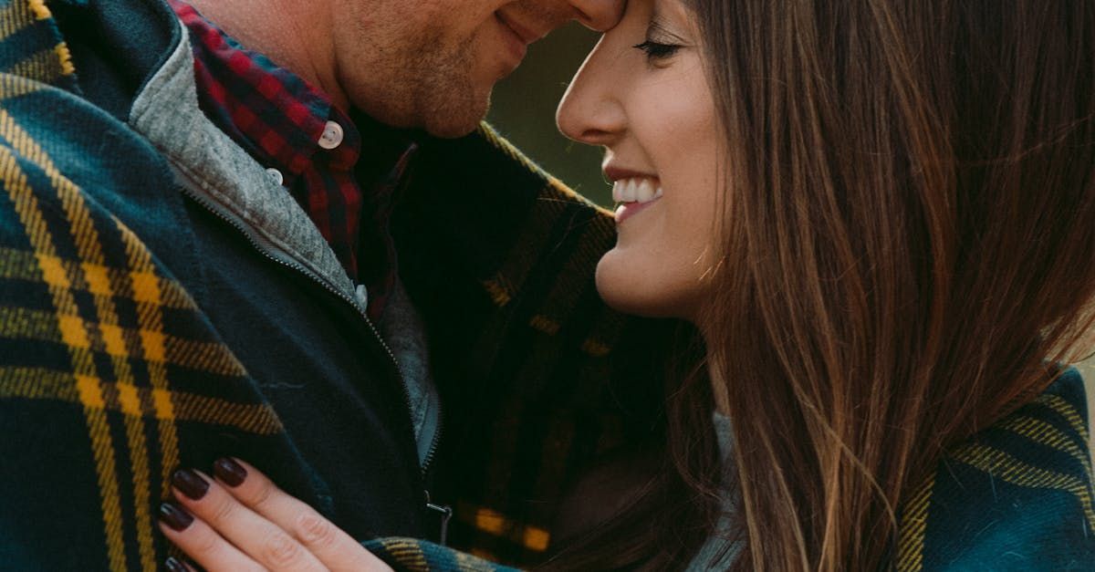 A man and a woman embracing