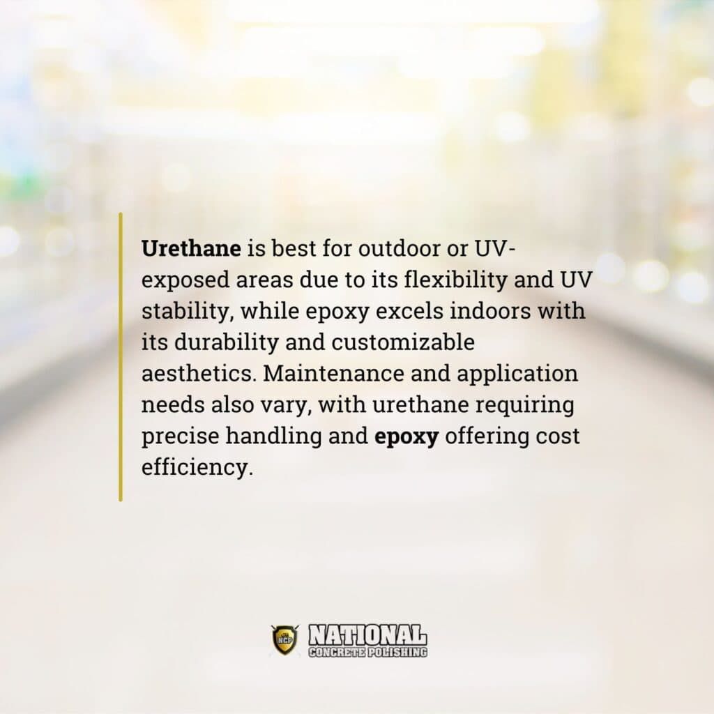 What Is the Best Choice for Your Floor: Urethane or Epoxy?