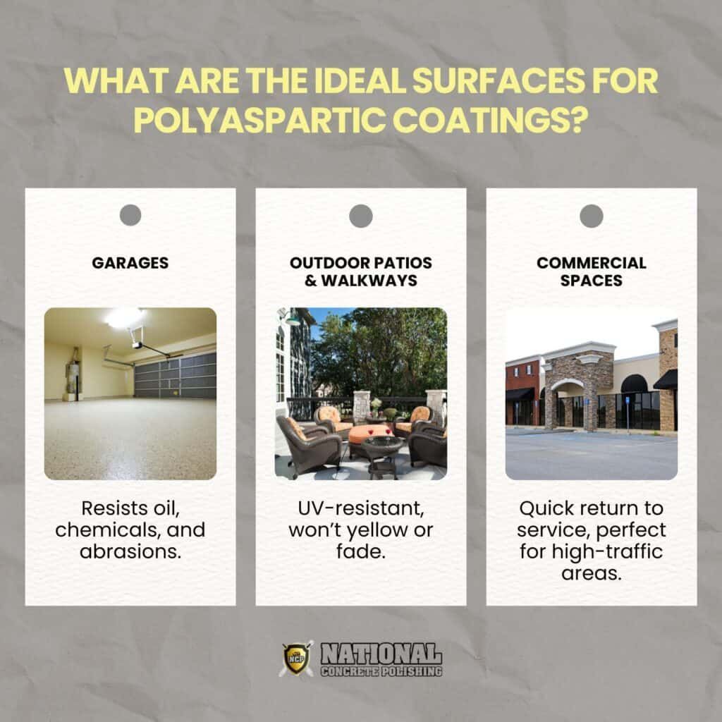 Ideal Surfaces for Polyaspartic Coatings