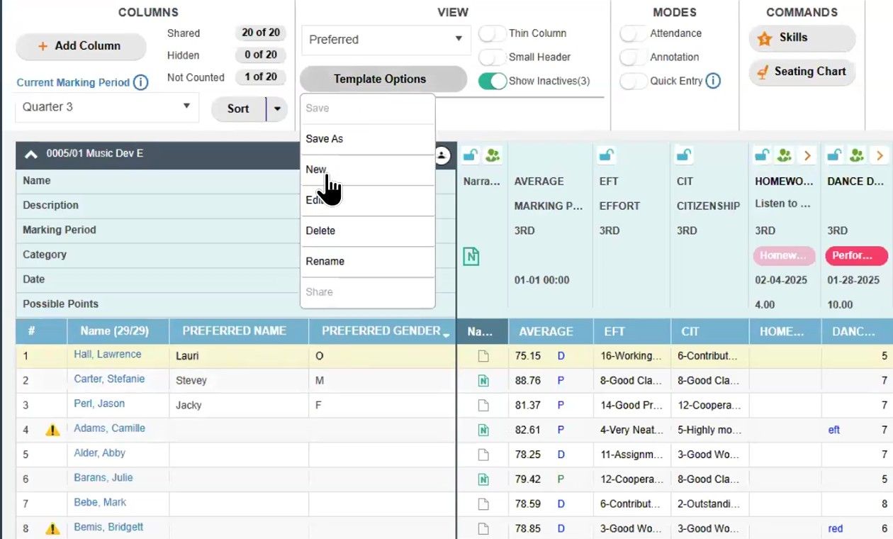 TeacherPlus Gradebook Enable Annotation Mode