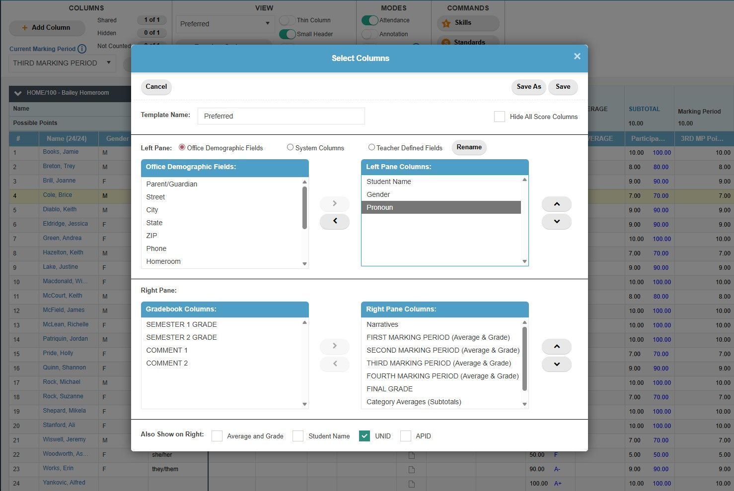 TeacherPlus Gradebook Add Annotations