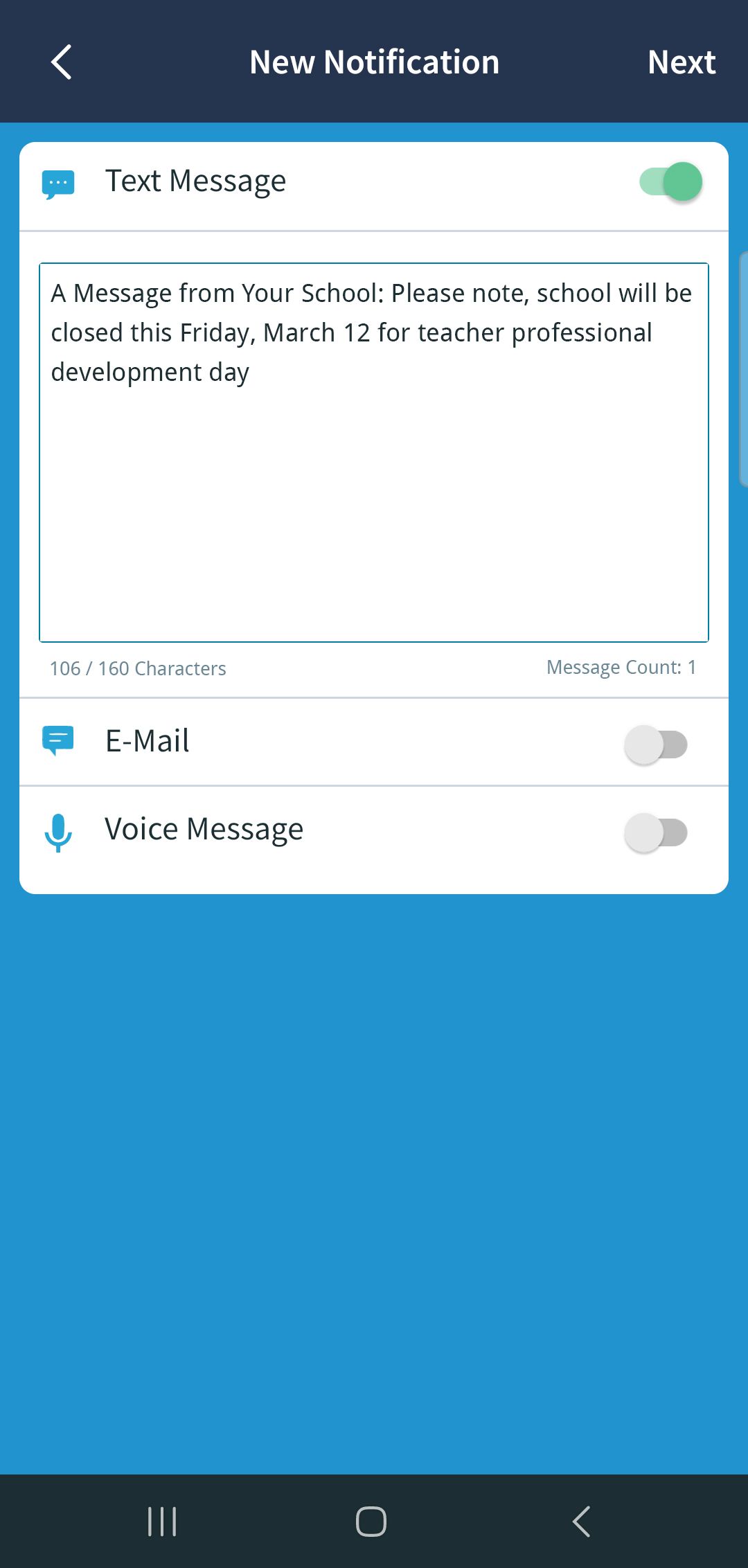 AP Notify | AdminPlus App - Text Feature