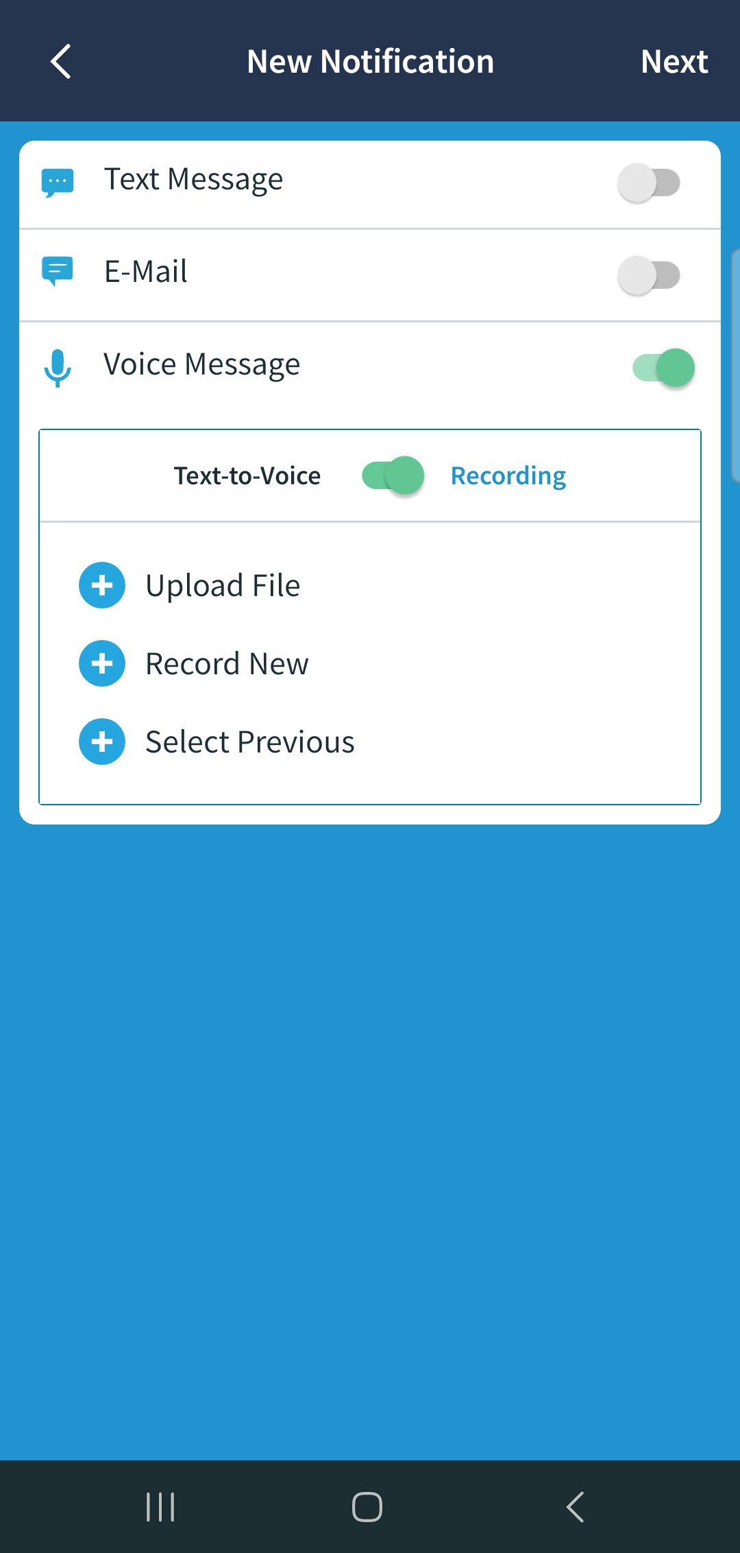 AdminPlus Mobile App - AP Notify Voice Message